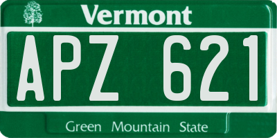 VT license plate APZ621