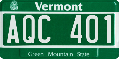 VT license plate AQC401