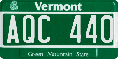 VT license plate AQC440