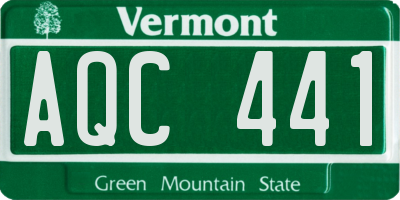 VT license plate AQC441