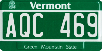 VT license plate AQC469