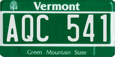 VT license plate AQC541