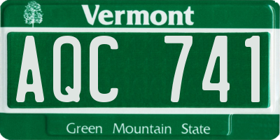 VT license plate AQC741