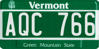 VT license plate AQC766
