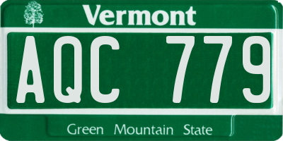 VT license plate AQC779