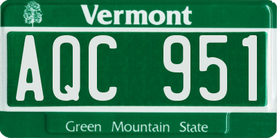 VT license plate AQC951