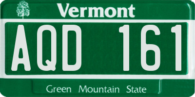 VT license plate AQD161