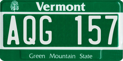 VT license plate AQG157