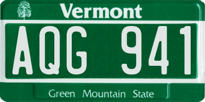 VT license plate AQG941