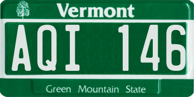 VT license plate AQI146