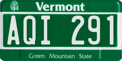 VT license plate AQI291