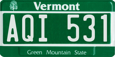 VT license plate AQI531