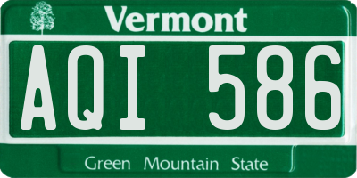VT license plate AQI586