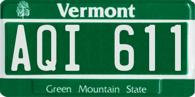 VT license plate AQI611