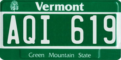 VT license plate AQI619