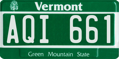 VT license plate AQI661