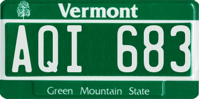 VT license plate AQI683