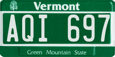 VT license plate AQI697