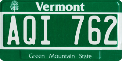 VT license plate AQI762