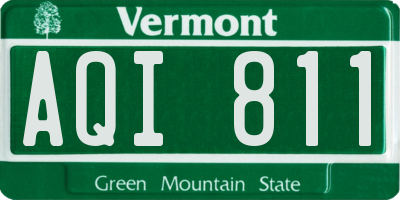 VT license plate AQI811