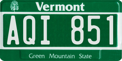 VT license plate AQI851