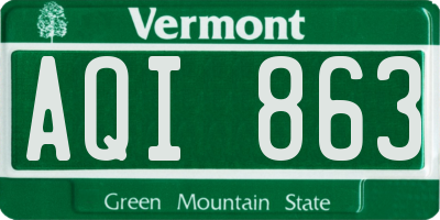 VT license plate AQI863