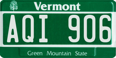 VT license plate AQI906