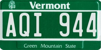 VT license plate AQI944