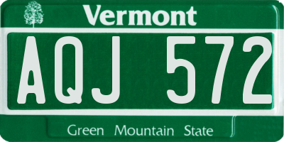 VT license plate AQJ572