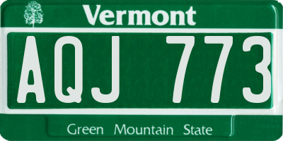 VT license plate AQJ773