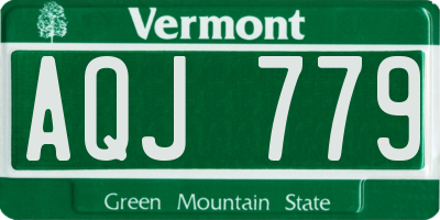 VT license plate AQJ779