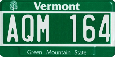 VT license plate AQM164