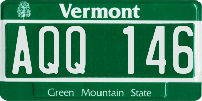 VT license plate AQQ146