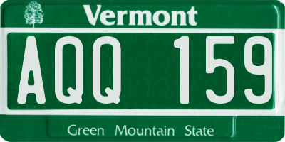 VT license plate AQQ159