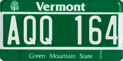 VT license plate AQQ164