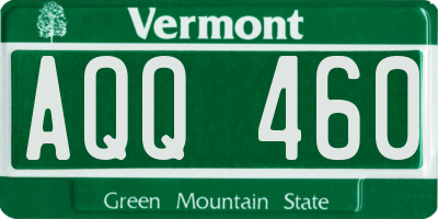 VT license plate AQQ460
