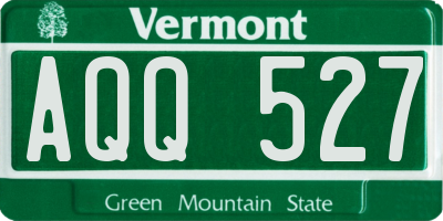 VT license plate AQQ527
