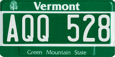 VT license plate AQQ528