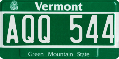 VT license plate AQQ544