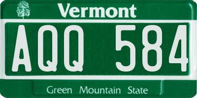 VT license plate AQQ584