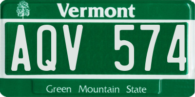 VT license plate AQV574