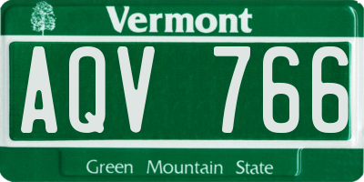 VT license plate AQV766