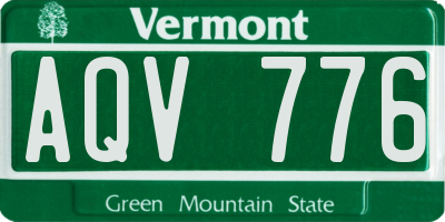 VT license plate AQV776