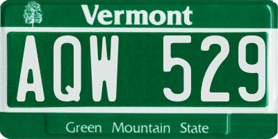 VT license plate AQW529
