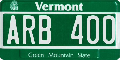 VT license plate ARB400