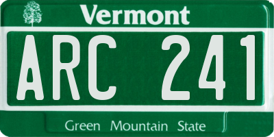 VT license plate ARC241