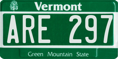 VT license plate ARE297