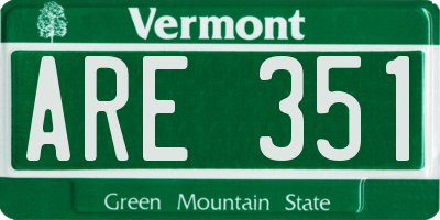 VT license plate ARE351