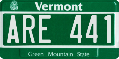 VT license plate ARE441