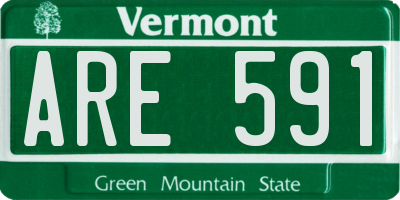 VT license plate ARE591